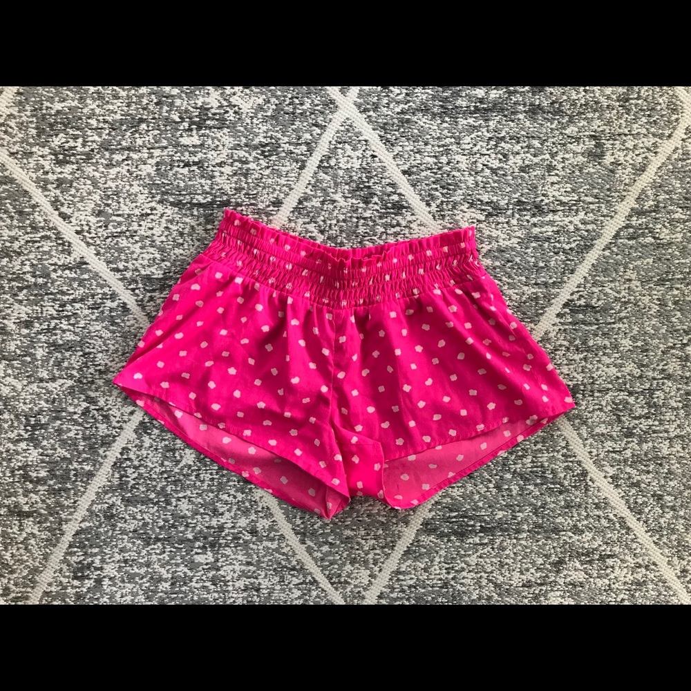 Aerie Pink Polka Dot Pajama Shorts